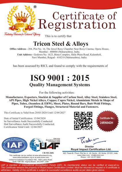 Tricon Steel QMS